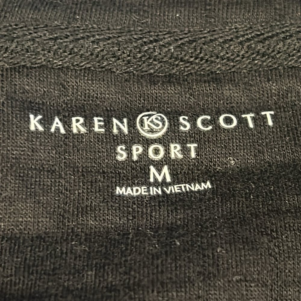 Karen Scott Sport Women’s Mock Neck Full Zip Jacket Size Medium - Picture 7 of 10